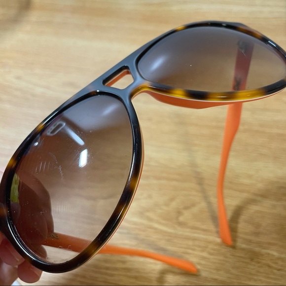 Dolce & Gabbana Orange Tortoise Aviator sunglasses